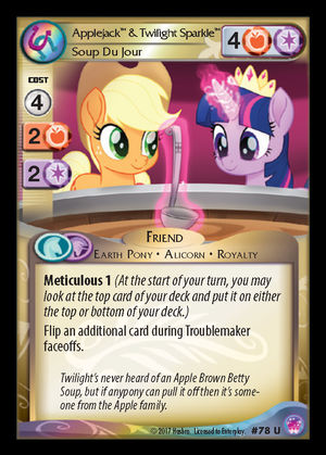 Applejack & Twilight Sparkle, Soup Du Jour